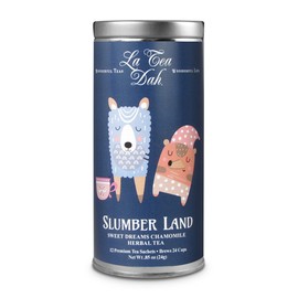 Sweet Dreams Lavender Chamomile Tea for Kids by La Tea Dah | Children's Sleepy Tea Bags with Chamomile Flowers, Lavender, Mint, & Lemongrass | Tea Party Supplies | Slumber Land (12 Decaf Tea Bags)