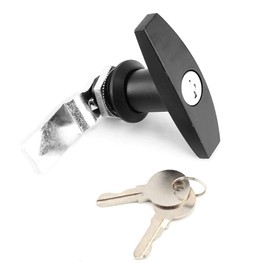 T Handle Lock, T Handle T¨¹r Lock, T Lock Rear Attachment with Keys, Trailer, Caravan, Roof (Black)