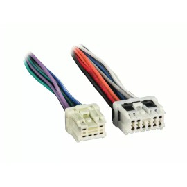 plugs harness adaptor wiring deck subwoofer Nissan harness connector for oem genuine original radio to plug connect into it