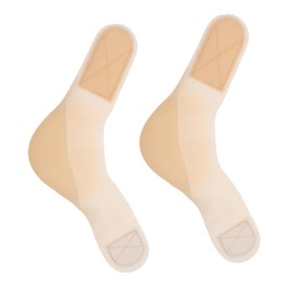 PACKOVE Adjustable Silicone Heel Cushions for Foot Care Breathable Protective Heel Sleeves to Pressure and Prevent Washable Reusable Feet Covers for Home Use