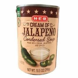 HEB Cream of Jalapeno Condensed Soup 10.5 oz (298g) Pack of 4