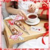 Sliner 100 Pcs Valentine's Day Popcorn Bags Cone Shaped Treat