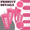 Layhit Cheer Teams Gifts Cups Bulk 24 oz Reusable Cheer