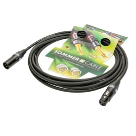 Sommer Cable SCN9-0150-SW SCN9-0150-SW Microphone Cable 3-Pin OFC Highflex SC-Source MKII 2 x 0.25 mm² XLR Male/XLR Female Neutrik 150 cm