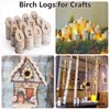 8 Pack Birch Logs for Fireplace Decor Crafts Versatile Unfinished