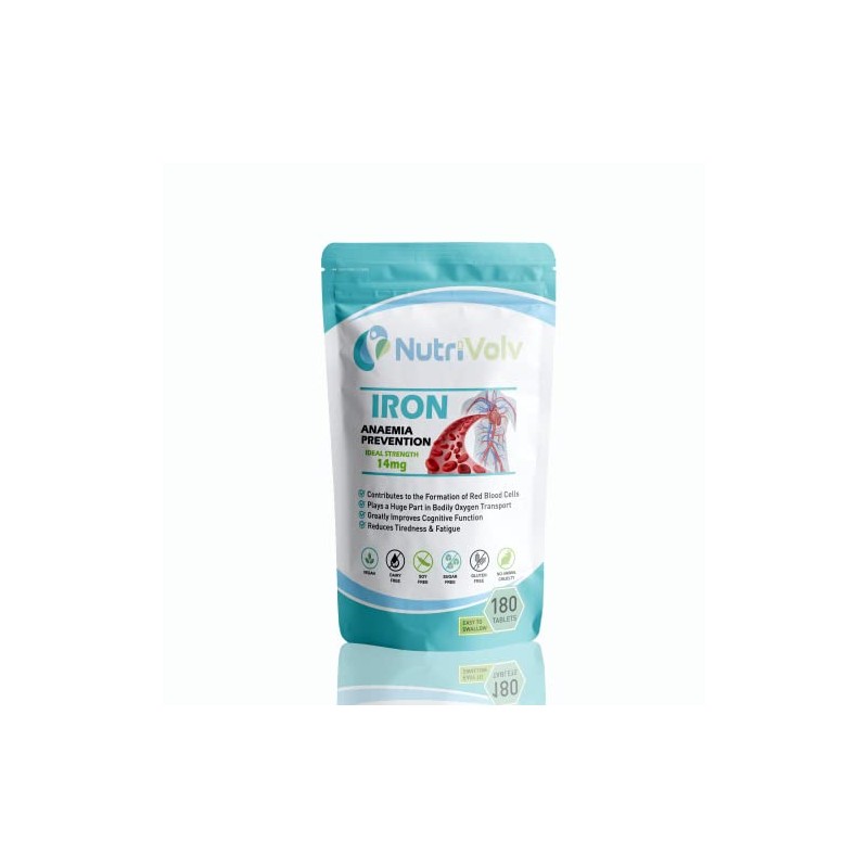 Iron Tablets 14mg Supplements Blood Cells Energy Anaemia Tiredness Pregnancy