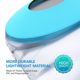 Divvsck Waterproof Knee Cast Cover for Shower, Watertight Cast Bag, Reusable, Shower Protector for Knee Replacement Surgery, Wound, Burns (L)