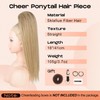 SEIKEA Ponytail Extension Cheer Ponytail Hair Piece, 16" Cheerleader Straight