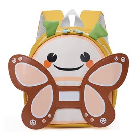 LJCZKA Cute Toddler Backpack Bee for Baby Girls, Children’s Backpack with Chest Strap, Small Preschool Backpack Water Resistant for Age 1-5