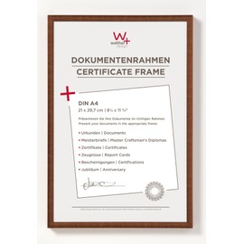 walther design New Lifestyle KV130J Plastic Picture Frame, Bronze, 21 x 29.7 cm (DIN A4)