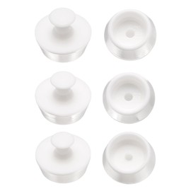 uxcell 6 Pcs Drain Stopper, Silicone Bathtub Stopper 1" to 1 1/8" Kitchen Sink Drain Stopper Bathroom Drain Plug with Handle for Laundry, Sink, Shower, Washbasin Cover