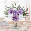 MARTINE MALL Faux Flowers in Vase, Fake Flowers with Vase,