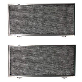 Filter Everything Washable Aluminum Range Hood Filter – Compatible with Dacor 72263, 7-1/8” x 16-3/8” x 3/8”, Pull-Tab 2TS LS Oil Filter – Reusable & Easy-to-Clean, 2-Pack