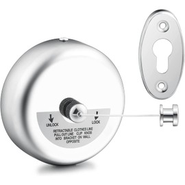 2.8m/9ft Extendable Clothesline Retractable Washing Line