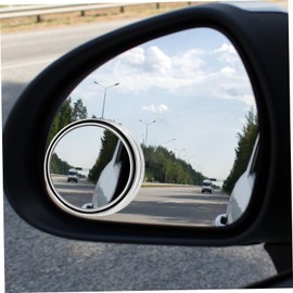 PACKOVE 2pcs Car Mirror Wide Angle Rearview Mirror for Enhanced Visibility Compatible Vehicles Stylish Reflective Frame for Safer Driving