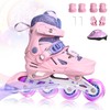Fotoumgl Inline Skates for Girls Ages 4-8, Kids Inline Skates