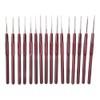 16-Piece Crochet Hook Set, 0.5-2.5 mm Knitting Needles, Stainless Steel