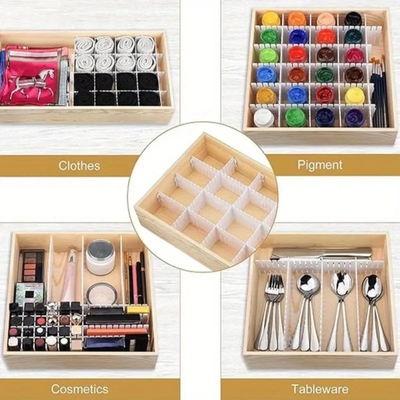 Adjustable Drawer Dividers Set – Multipurpose Cabinet Organizers, For Underwear