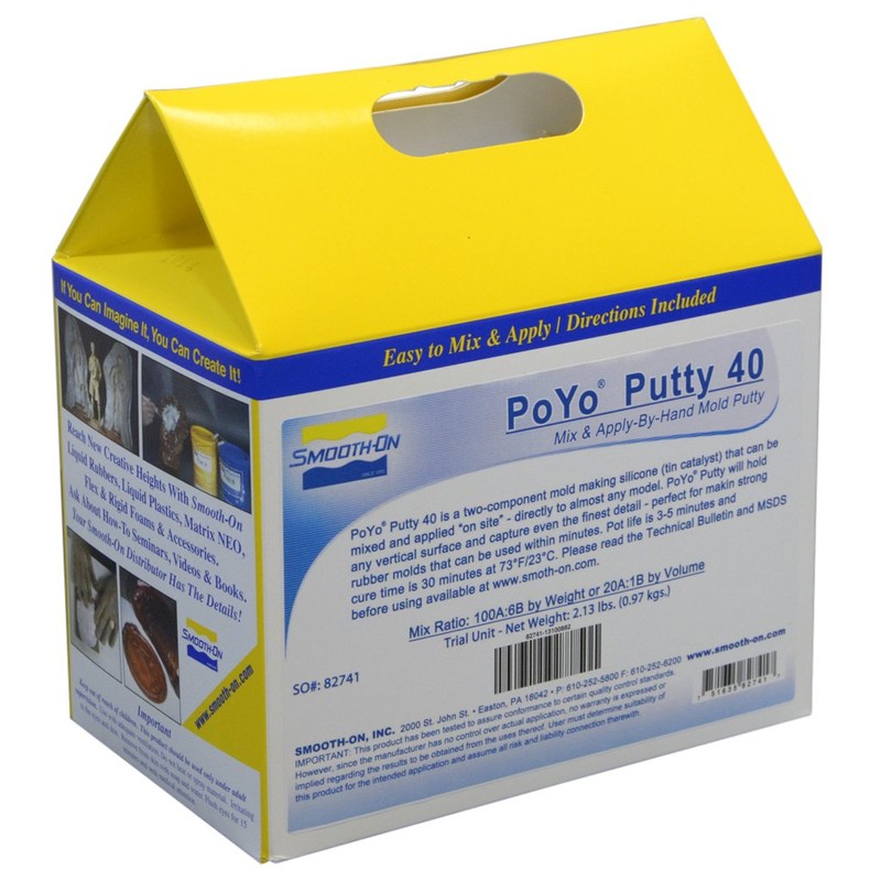 PoYo Putty 40 - Mix & Apply-by-Hand Mold Putty -