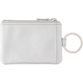 Slip-On NSL-1803 Noir Key Pouch, Silver, Genuine Leather, Key Case, Accessory Case