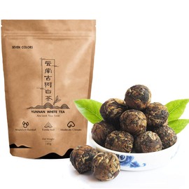 Yunnan White Tea Dragon Pearls White Tea Loose Leaf Tea Chinese Tea Dragon Pearls Tea Chinese White Tea 5oz / 140g 云南古树白茶 Breakfast Tea