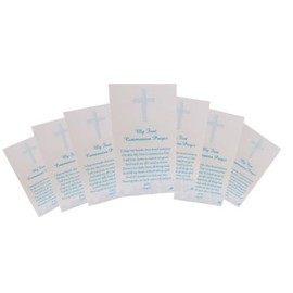 Westmon Works First Holy Communion Prayer Cards Bulk Keepsake, Pack of 10