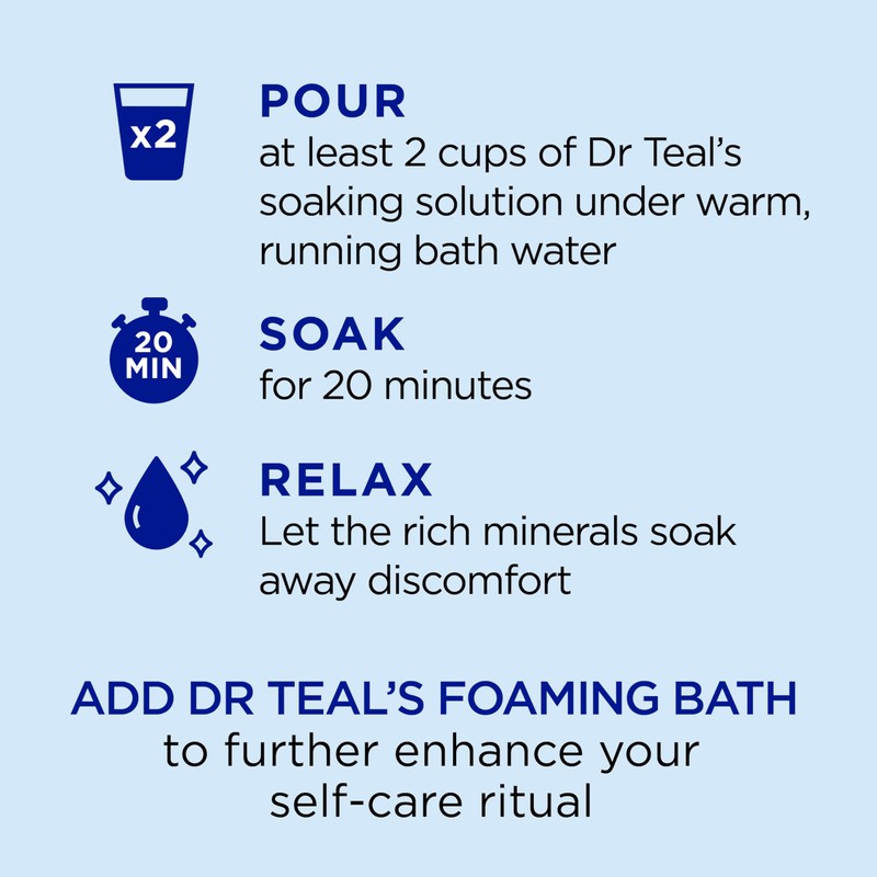 Dr Teal's Pure Epsom Salt, Lavender, Eucalyptus & Wellness Trio