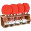 Ping Pong Storage Rack, Wall-Mount Table Tennis Paddle Display Holder