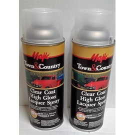 Majic 2 Cans Spray Clear Coat High Gloss Lacquer for Truck Car Automotive