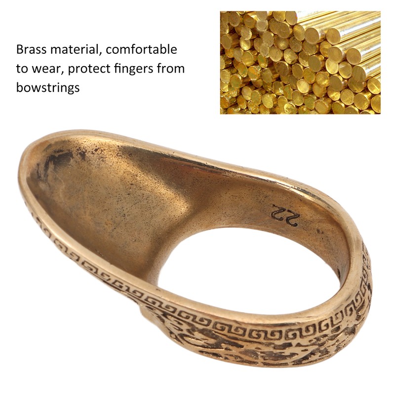 Archery Thumb Ring Universal Archery Shooting Metal Brass Finger Guard