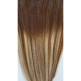 Hair Faux You 18" 80 grams 100% Ombre BALAYAGE Clip in Human Hair Extensions 7Pcs,14 clips Color # T2-6/613