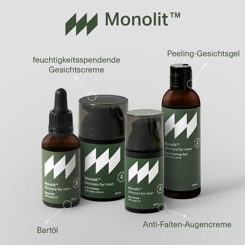 Monolit Face Scrub Exfoliating Face Wash Gel with Lactic Acid