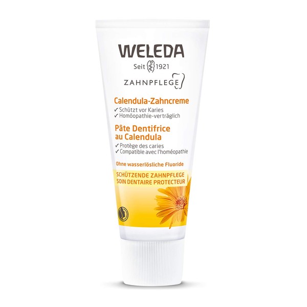 Weleda Calendra Teeth Toothpaste, 2.5 fl oz (75 ml), For Sensitive Teeth, Oral Care, Peppermint Free, Fennel Flavor, Naturally Derived Ingredients, Organic