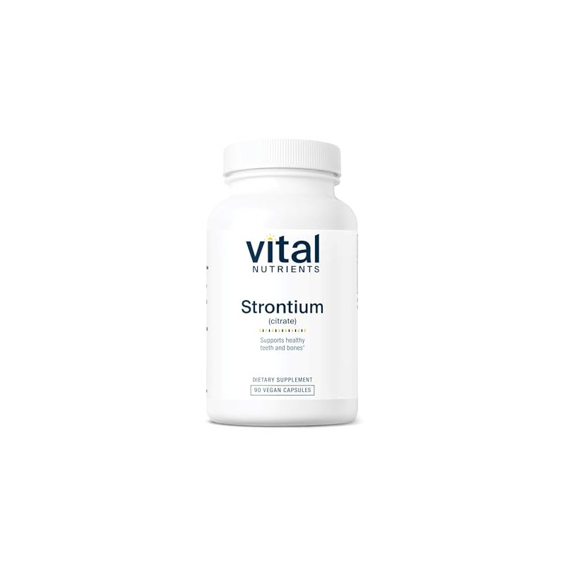 Vital Nutrients Strontium Citrate 227 Soporta Dientes Huesos Saludables Cápsulas