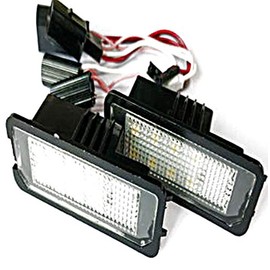 2x LED SMD License Plate Module E-Mark Plug & Play 6000 K 1 m