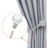 Curtain Drapery Holdbacks, Curtain Tieback Hooks with Crystal Ball, U