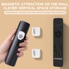 QEDBOJE 2 Pack Magnetic Hook Stand Remote Holder Wall Mount