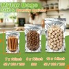 200Pcs Mylar Bags with Window 10"x14"Resealable Stand Up Mylar Bag