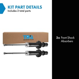 TRQ Front Shock Absorber Set Compatible with 1996-2000 Honda Civic