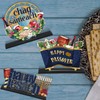 Qunclay 3 Pcs Happy Passover Wooden Centerpiece Sign Chag Sameach