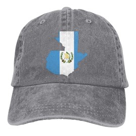 Classic Adjustable Baseball Caps Vintage Washed Dad Hat Guatemala Map Flag