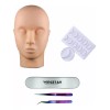 Wingstar Cabeza Maniquí + Pestañas De Práctica + 2 Pinzas