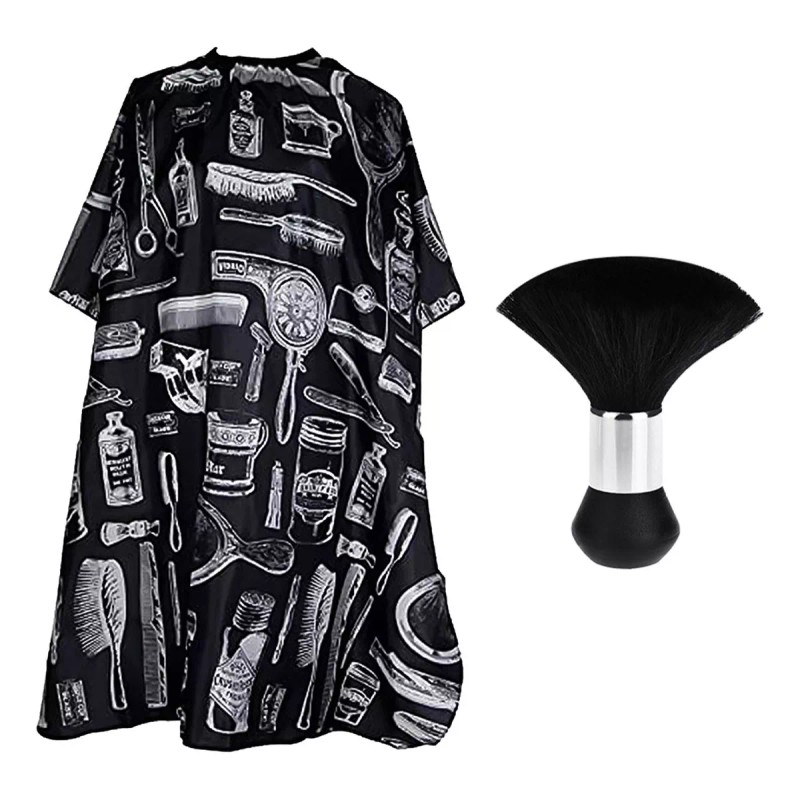 Other Capa De Barbero Para Cuello, Plumero, Brocha De Maquillaje,