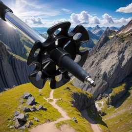 Meichoon 12 Pack Trekking Pole Tips Replacement Carbide Tips for Hiking Poles Universal 11mm/0.43" Fit Durable Tungsten Steel TP10