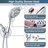 BRIGHT SHOWERS 9 Spray Settings Shower Head with Handheld High
