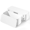 YECAYE 2 Pack Cable Management Box with Inner-Lock Lid, Large