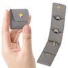 KUKUVR Mini Travel Jewelry Organizer Bag (Grey)