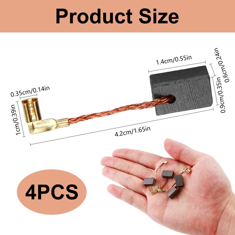 4 PCS CB-459/CB-460 Carbon Brushes Compatible with Makita GA4030 GA5030