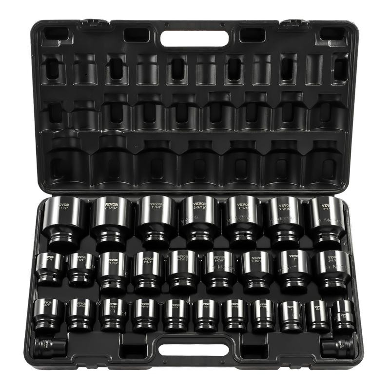VEVOR Impact Socket Set 29 Piece Impact Sockets CR-M0 3/4