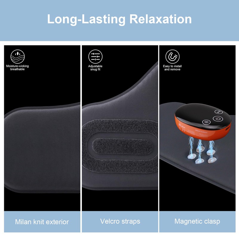 Ms.W Hand Massager, Wrist Massager with Heated Vibrating Red Light,